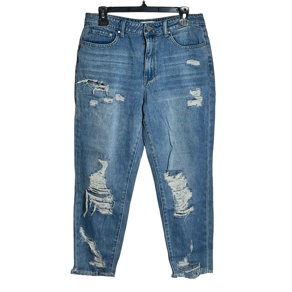Petra‎ 153 Distressed Jeans Women's Size 11 Ankle Casual Stretch Denim Luxe 90s